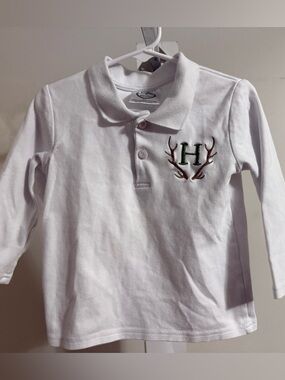 Boutique “H” Long Sleeve Polo Shirt